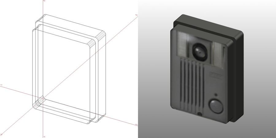 formZ 3D エクステリア ドアフォン