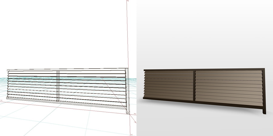 formZ 3D エクステリア フェンス ルーバーフェンス 2006