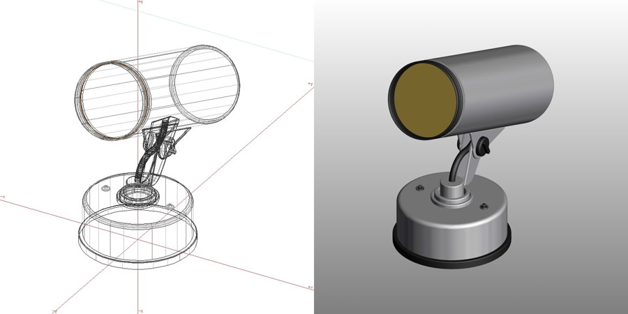 formZ 3D エクステリア 照明器具 スポットライト｜【無料・商用可】3D CADデータ フリーダウンロードサイト丨digital-architex.com