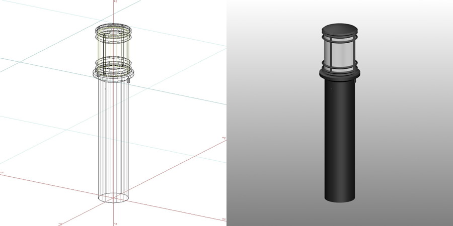 formZ 3D エクステリア 照明器具 ガーデンライト