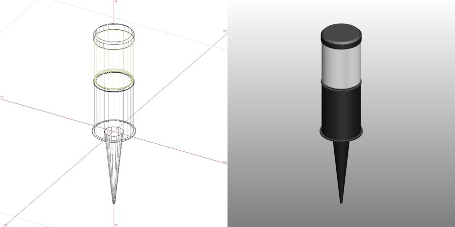 formZ 3D エクステリア 照明器具 ガーデンライト