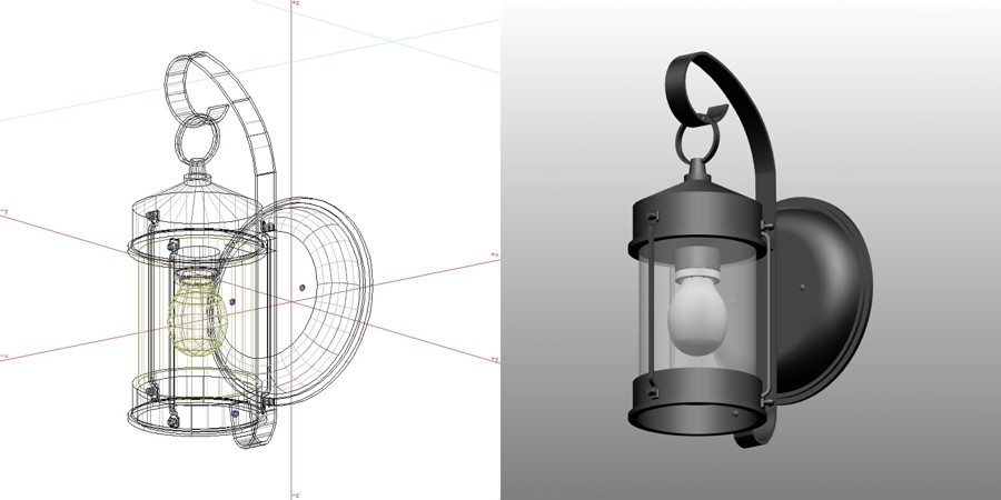 formZ 3D エクステリア 照明器具 ポーチライト