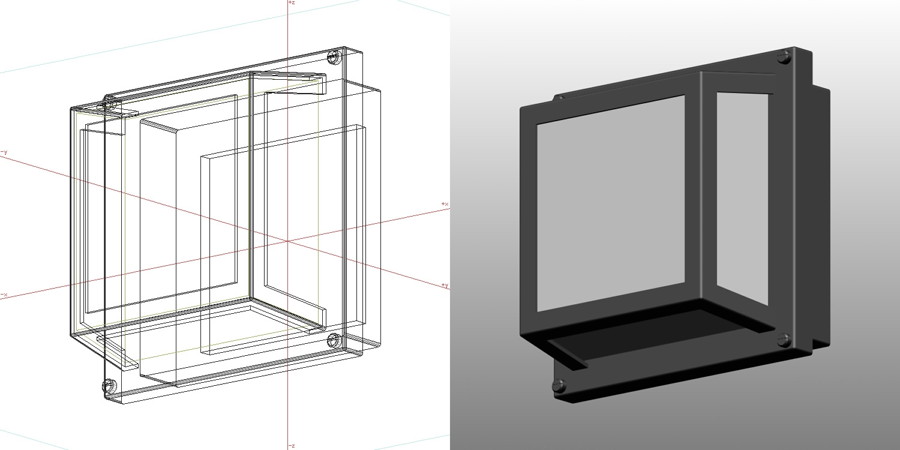 formZ 3D エクステリア 照明器具 ポーチライト