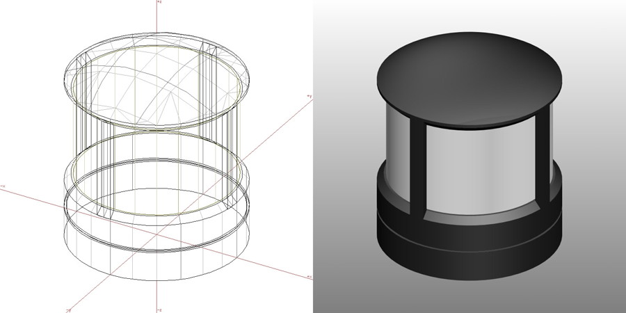 formZ 3D エクステリア 照明器具 門灯