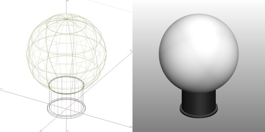 formZ 3D エクステリア 照明器具 門灯