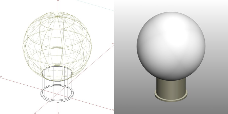 formZ 3D エクステリア 照明器具 門灯