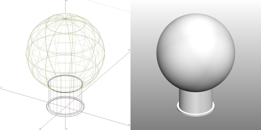 formZ 3D エクステリア 照明器具 門灯