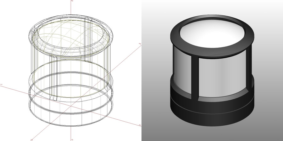 formZ 3D エクステリア 照明器具 門灯