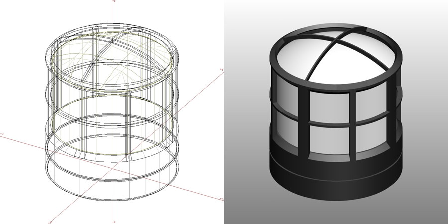 formZ 3D エクステリア 照明器具 門灯