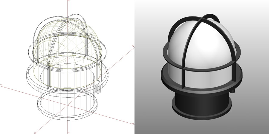 formZ 3D エクステリア 照明器具 門灯