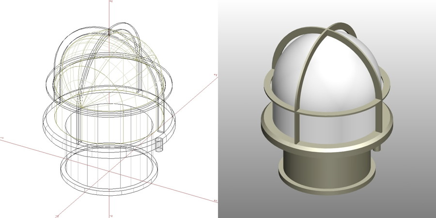 formZ 3D エクステリア 照明器具 門灯