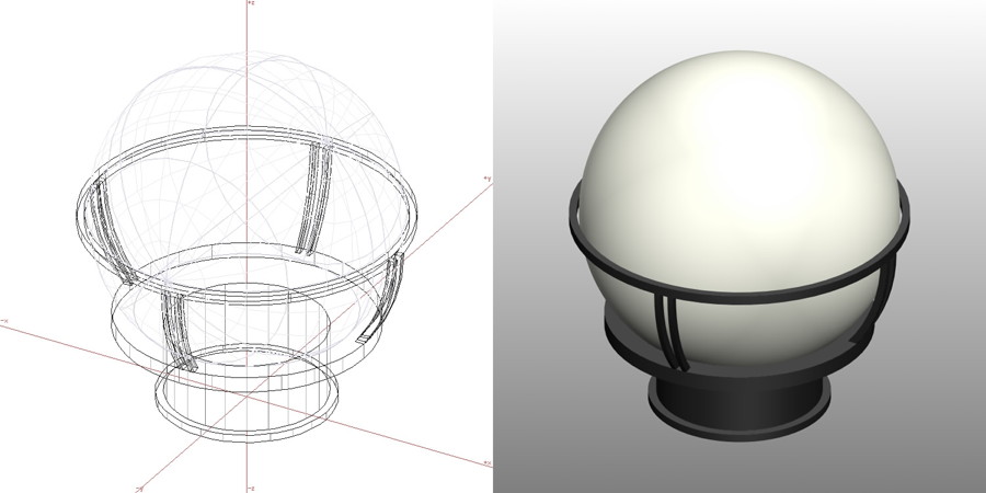 formZ 3D エクステリア 照明器具 門灯｜【無料・商用可】3D CADデータ フリーダウンロードサイト丨digital-architex.com