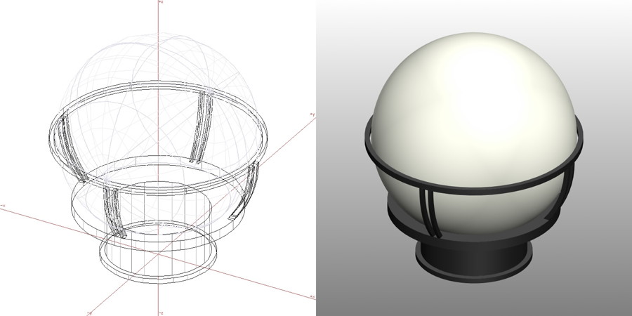 formZ 3D エクステリア 照明器具 門灯｜【無料・商用可】3D CADデータ フリーダウンロードサイト丨digital-architex.com