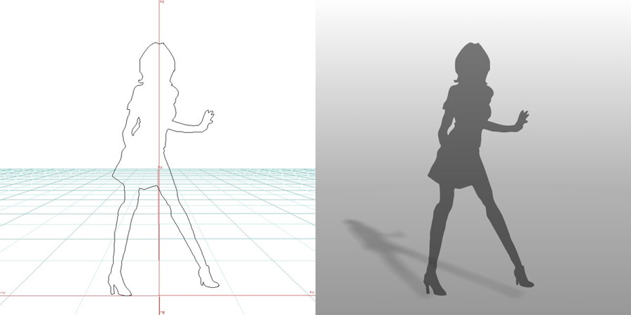 formZ 3D シルエット 女性