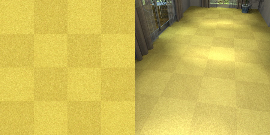 フリーデータ,2D,テクスチャー,texture,JPEG,タイルカーペット,tile,carpet,黄,yellow,市松貼り