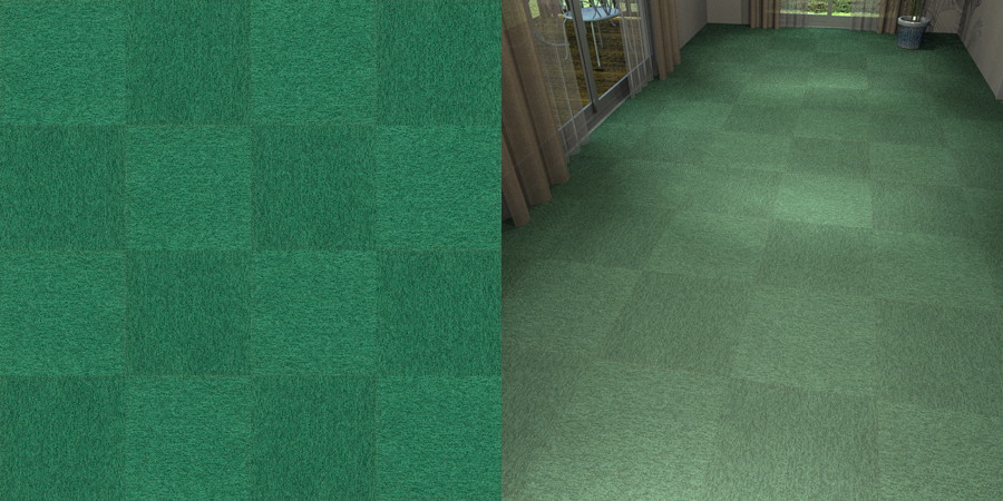 フリーデータ,2D,テクスチャー,texture,JPEG,タイルカーペット,tile,carpet,緑,green,市松貼り