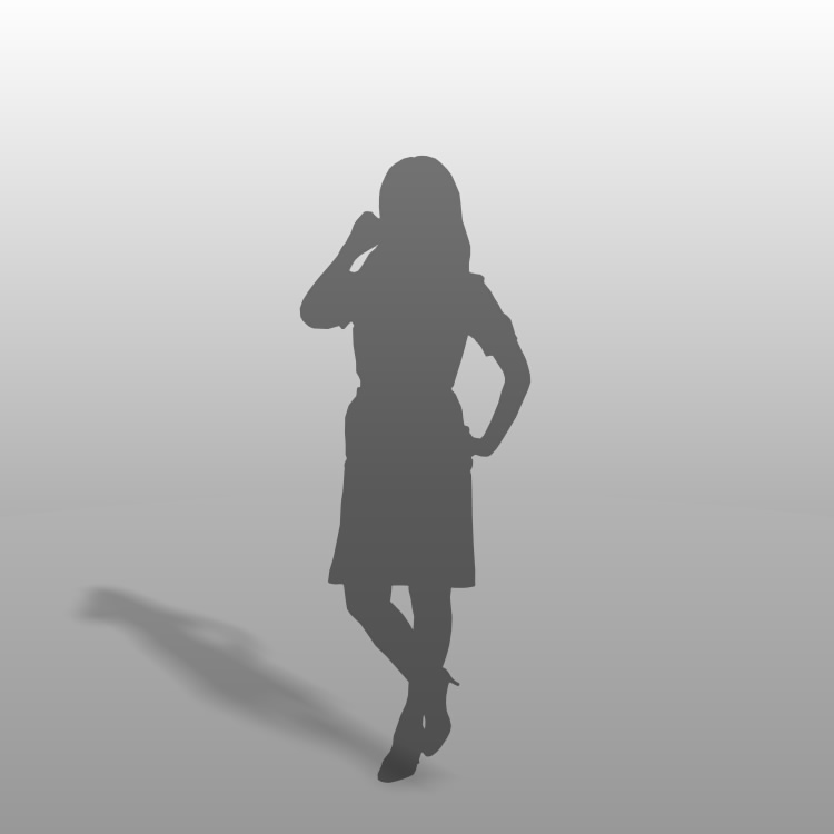 formZ 3D シルエット silhouette 女性