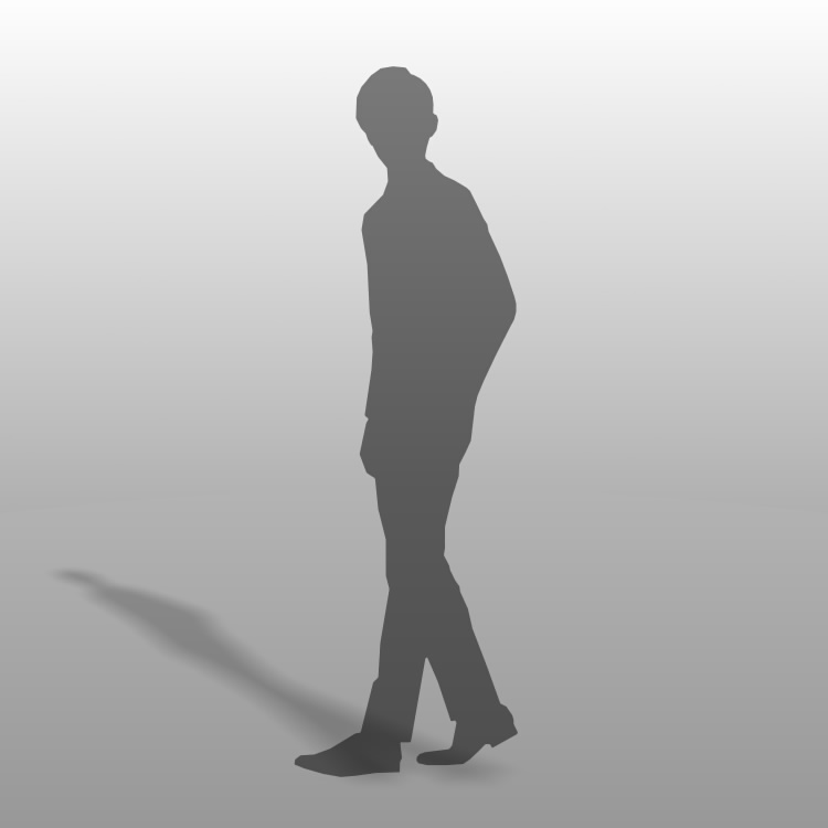 formZ 3D シルエット silhouette 男性