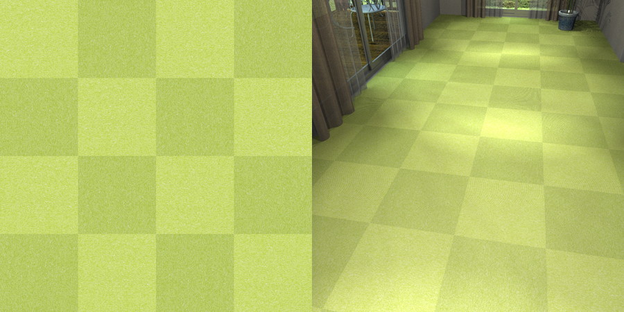 フリーデータ,2D,テクスチャー,texture,JPEG,タイルカーペット,tile,carpet,緑,green,市松貼り