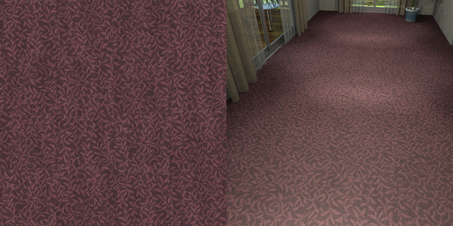 フリーデータ,2D,テクスチャー,texture,JPEG,タイルカーペット,tile,carpet,模様,植物柄,botanical pattern,紫色,purple,流し貼り