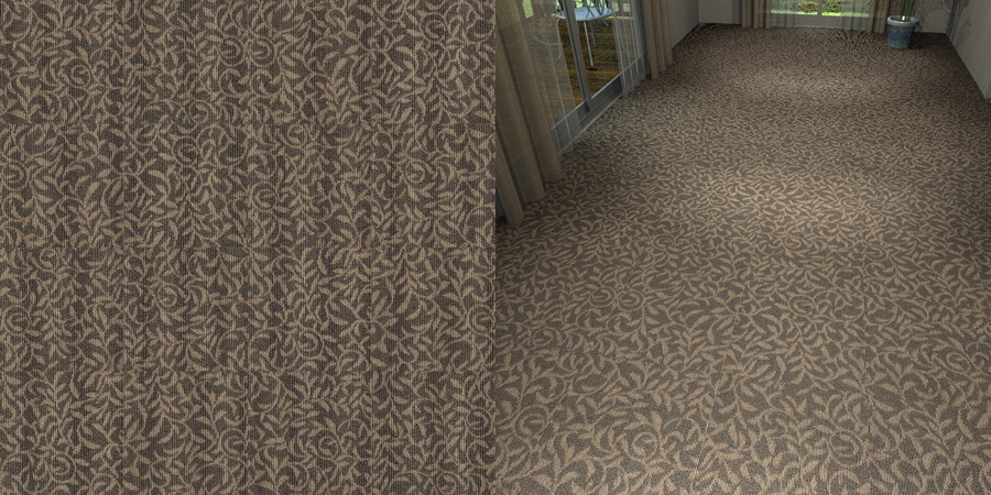 フリーデータ,2D,テクスチャー,texture,JPEG,タイルカーペット,tile,carpet,模様,植物柄,botanical pattern,茶色,brown,流し貼り