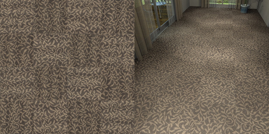 フリーデータ,2D,テクスチャー,texture,JPEG,タイルカーペット,tile,carpet,模様,植物柄,botanical pattern,茶色,brown,市松貼り