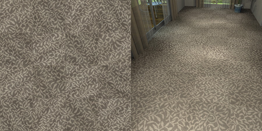 フリーデータ,2D,テクスチャー,texture,JPEG,タイルカーペット,tile,carpet,模様,植物柄,botanical pattern,灰色,gray,茶色,brown,市松貼り