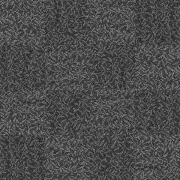 CAD,フリーデータ,2D,テクスチャー,texture,JPEG,タイルカーペット,tile,carpet,模様,植物柄,botanical pattern,灰色,gray,黒色,black,市松貼り