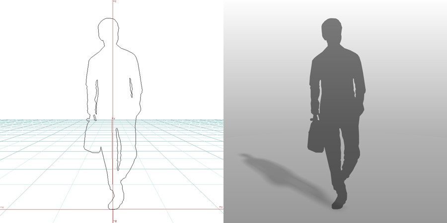 formZ 3D シルエット silhouette 男性