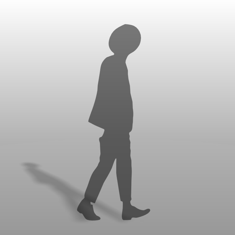 formZ 3D シルエット silhouette 男性