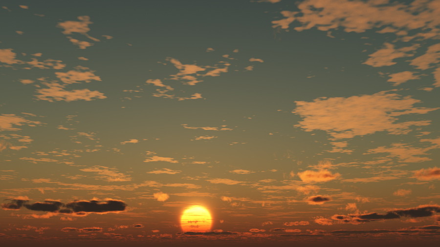 フリーデータ,2D,CG,背景画像,空,夕暮れ,雲,夕焼け,夕陽,太陽,sky,clouds,sunset