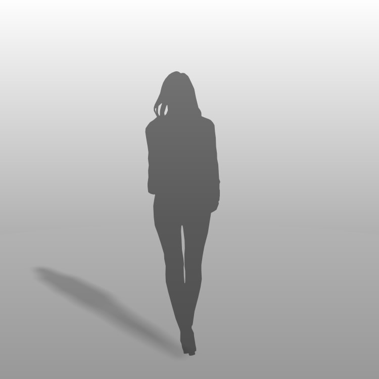 formZ 3D シルエット silhouette 女性