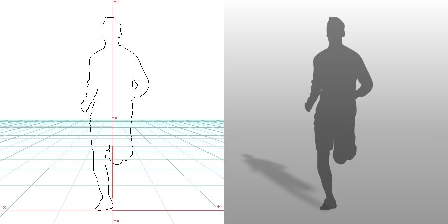 formZ 3D シルエット silhouette 男性 man