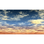 【CG】雲の広がる夕焼け空【背景画像】 sky_0009