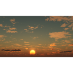 【CG】夕陽と雲の広がる空【背景画像】 sky_0010