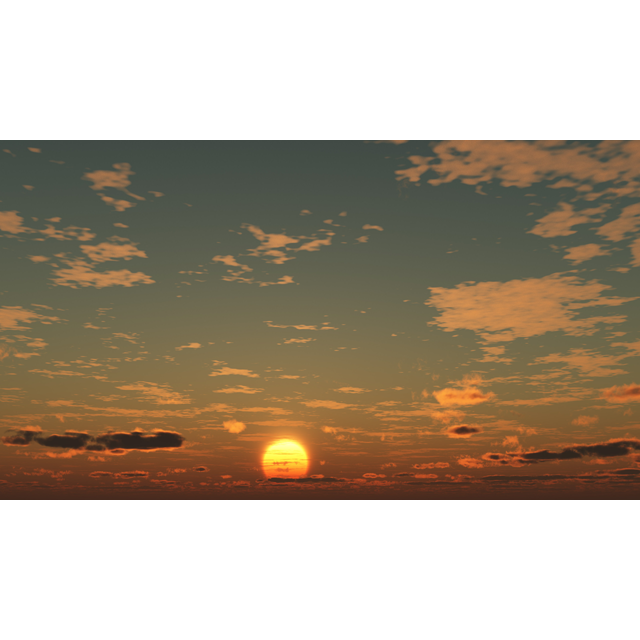 フリーデータ,2D,CG,背景画像,空,夕暮れ,雲,夕焼け,夕陽,太陽,sky,clouds,sunset