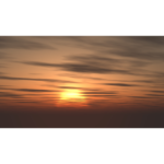 【CG】夕陽と雲の広がる空【背景画像】 sky_0012