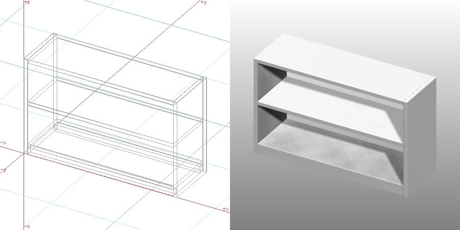 formZ 3D インテリア 家具 棚 ラック  interior furniture rack shelf