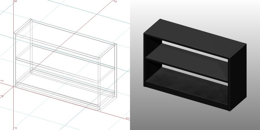 formZ 3D インテリア 家具 棚 ラック interior furniture rack shelf