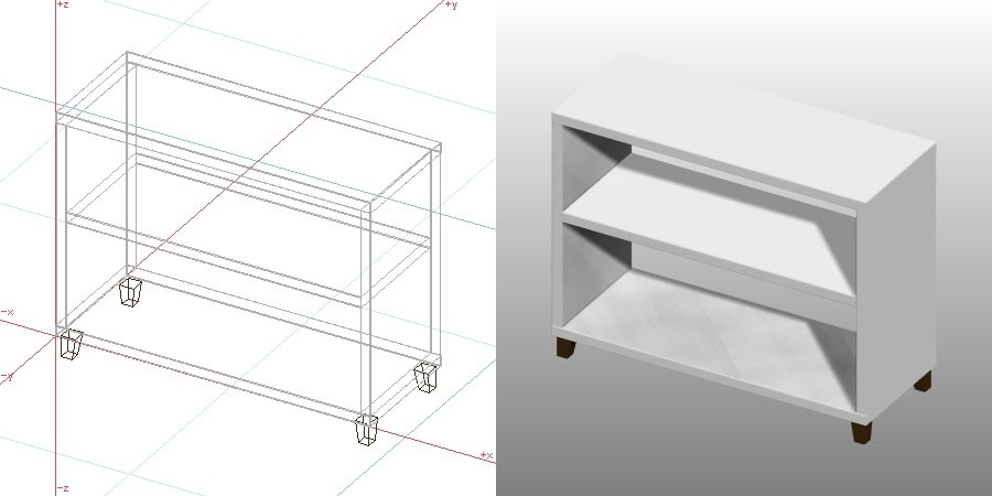 formZ 3D インテリア 家具 棚 ラック interior furniture rack shelf