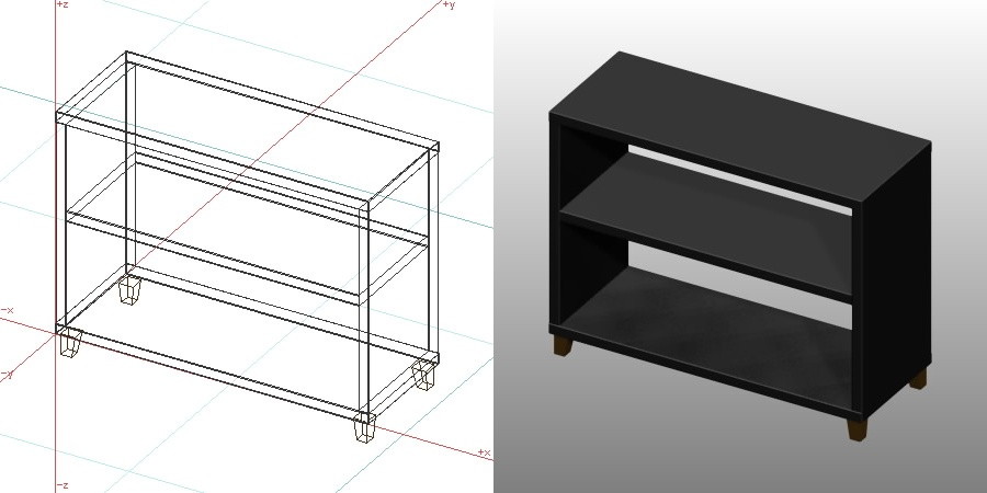 formZ 3D インテリア 家具 棚 ラック interior furniture rack shelf