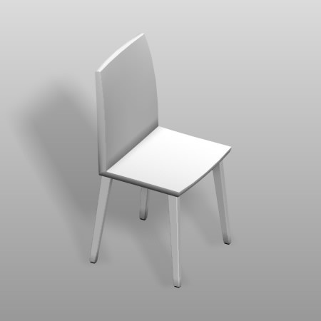 formZ 3D インテリア 家具 椅子 ダイニングチェア interior furniture dining chair 食堂