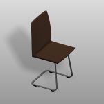 【家具】茶色の ダイニングチェア【formZ】 chair_0019