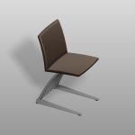 【家具】茶/灰色の ダイニングチェア【formZ】 chair_0022