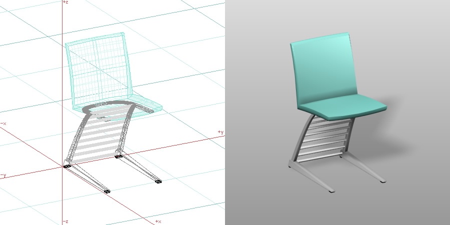 formZ 3D インテリア 家具 椅子 ダイニングチェア interior furniture dining chair 食堂