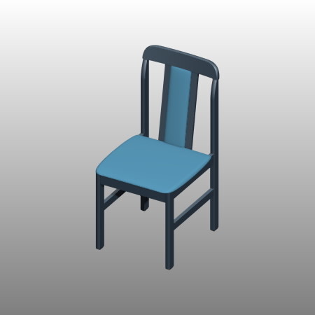 formZ 3D インテリア 家具 椅子 ダイニングチェア interior furniture dining chair 食堂