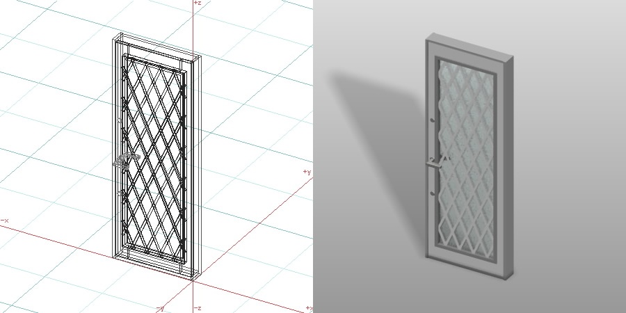 formZ 3D 建築 扉 door 勝手口ドア 0719