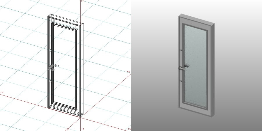 formZ 3D 建築 扉 door 勝手口ドア 0720