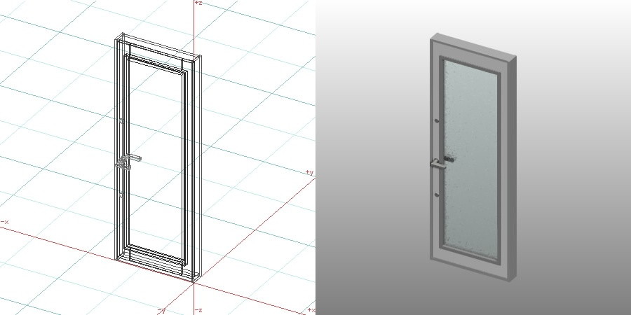 formZ 3D 建築 扉 door 勝手口ドア 0720