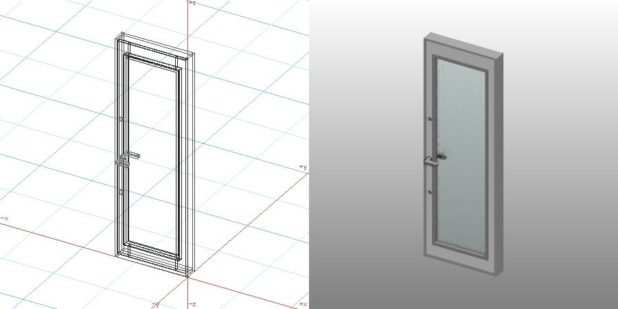 formZ 3D 建築 扉 door 勝手口ドア 0721